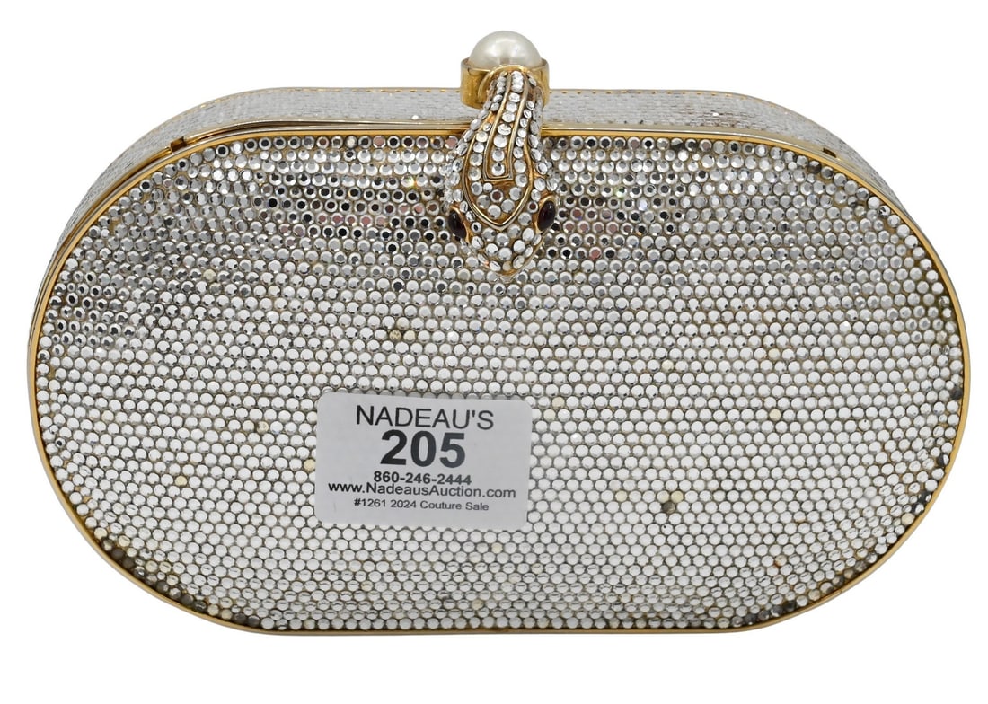 Judith Leiber Snake Purse having Gold Interior (1 of 4)