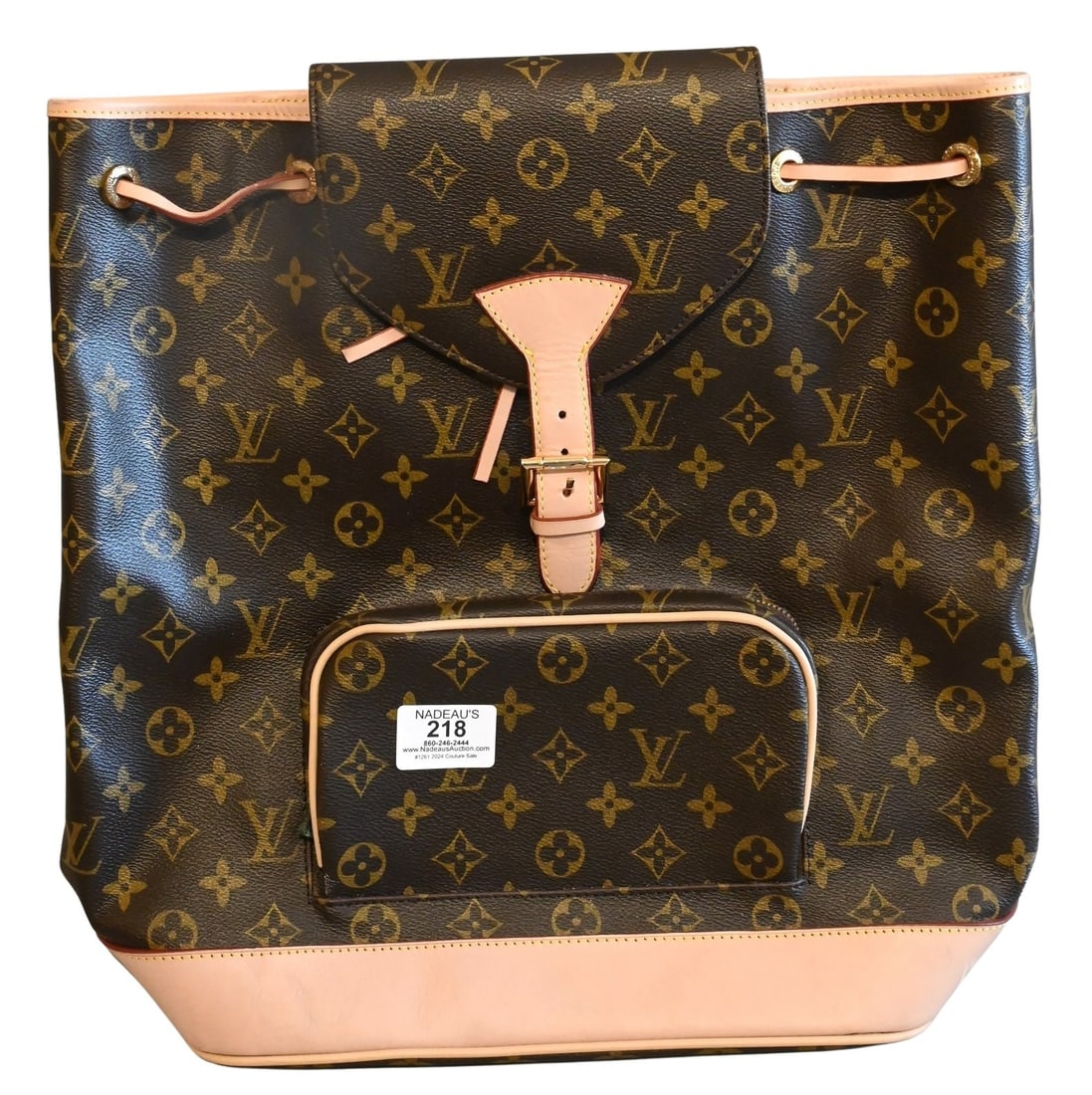 Louis Vuitton Leather Backpack having Pink Trim (1 of 6)