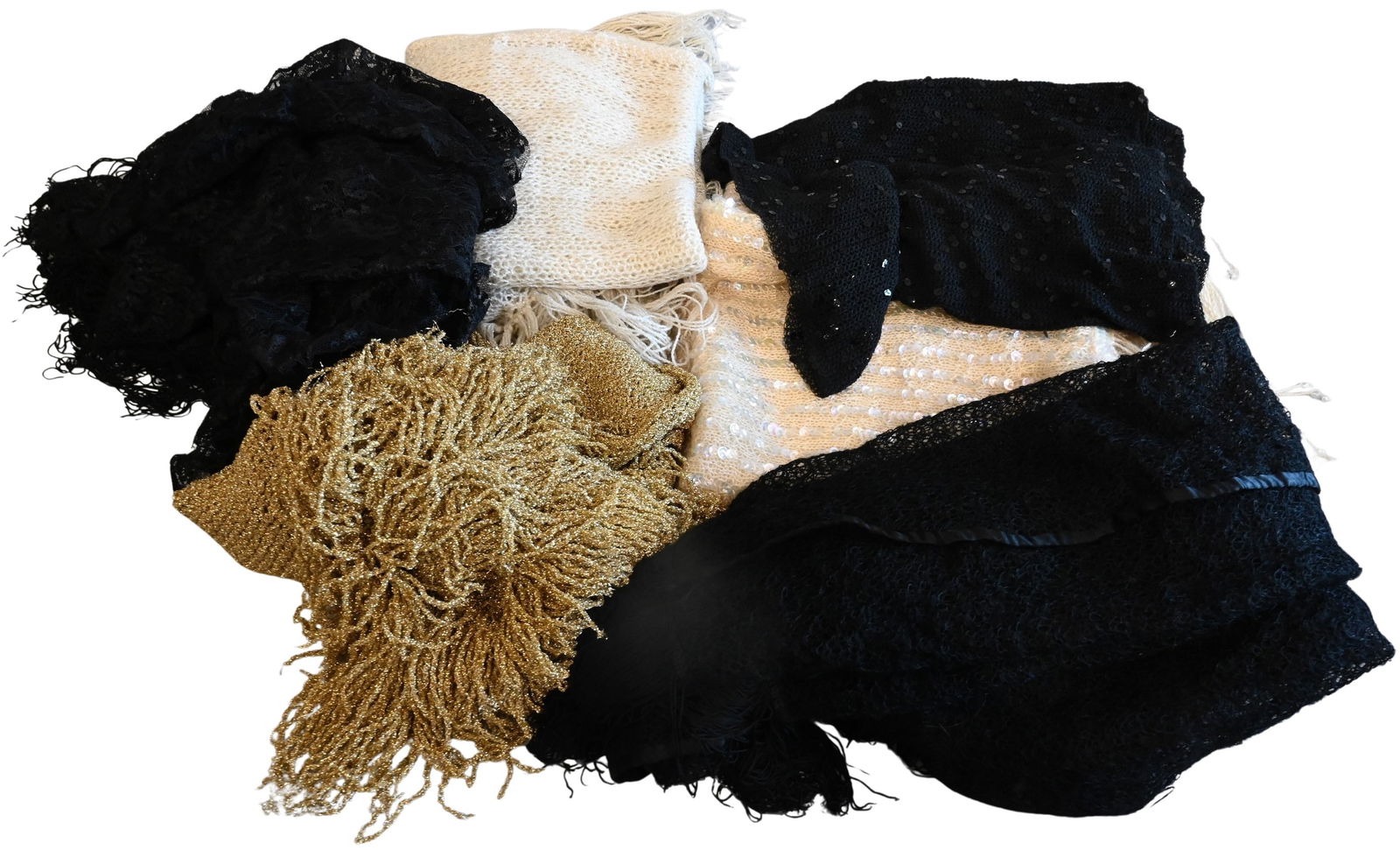 Group of Six Ken Scott Swimsuit Shawls (1 of 5)