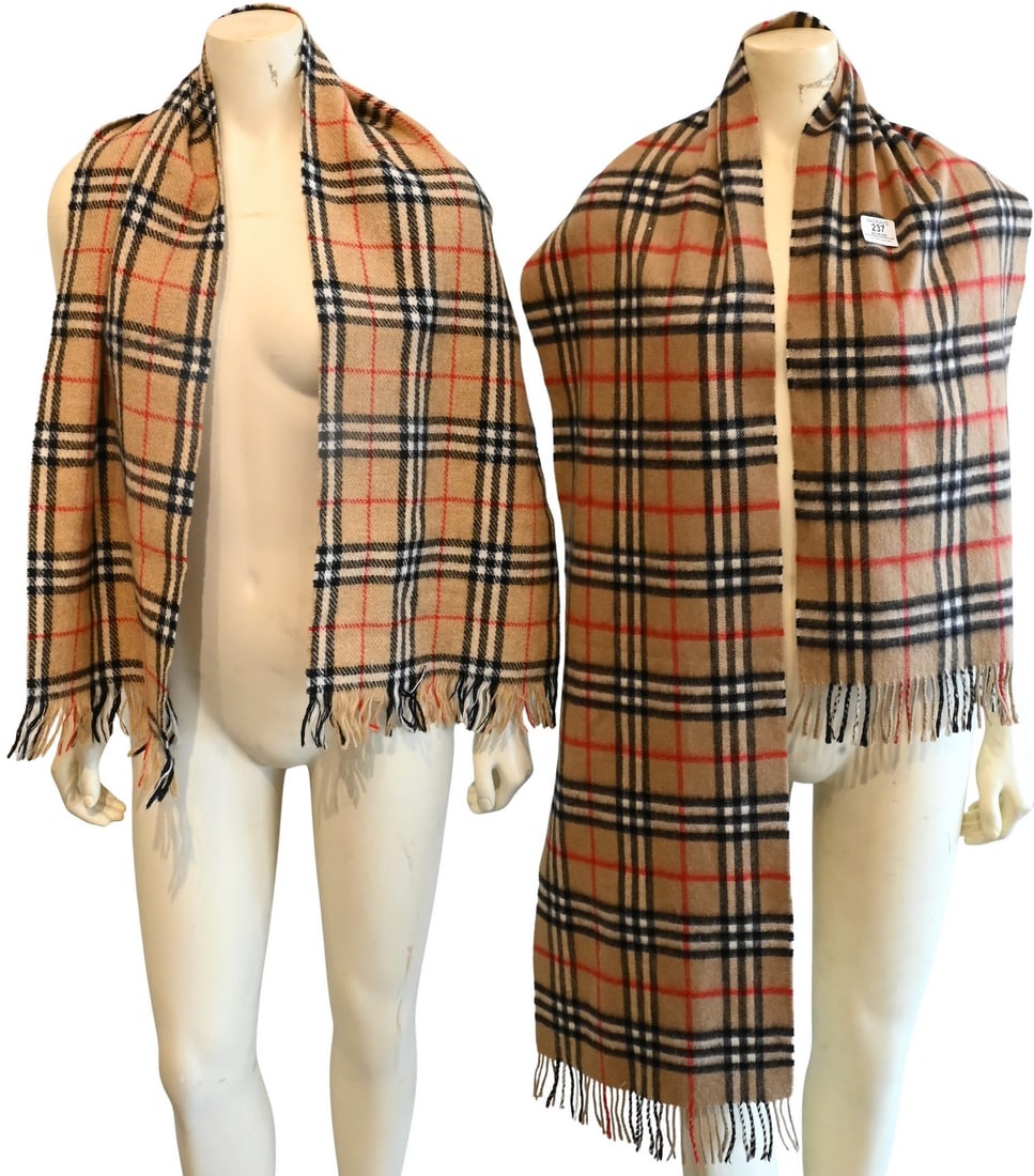 Two Burberry Labs Wool Scarves (1 of 4)