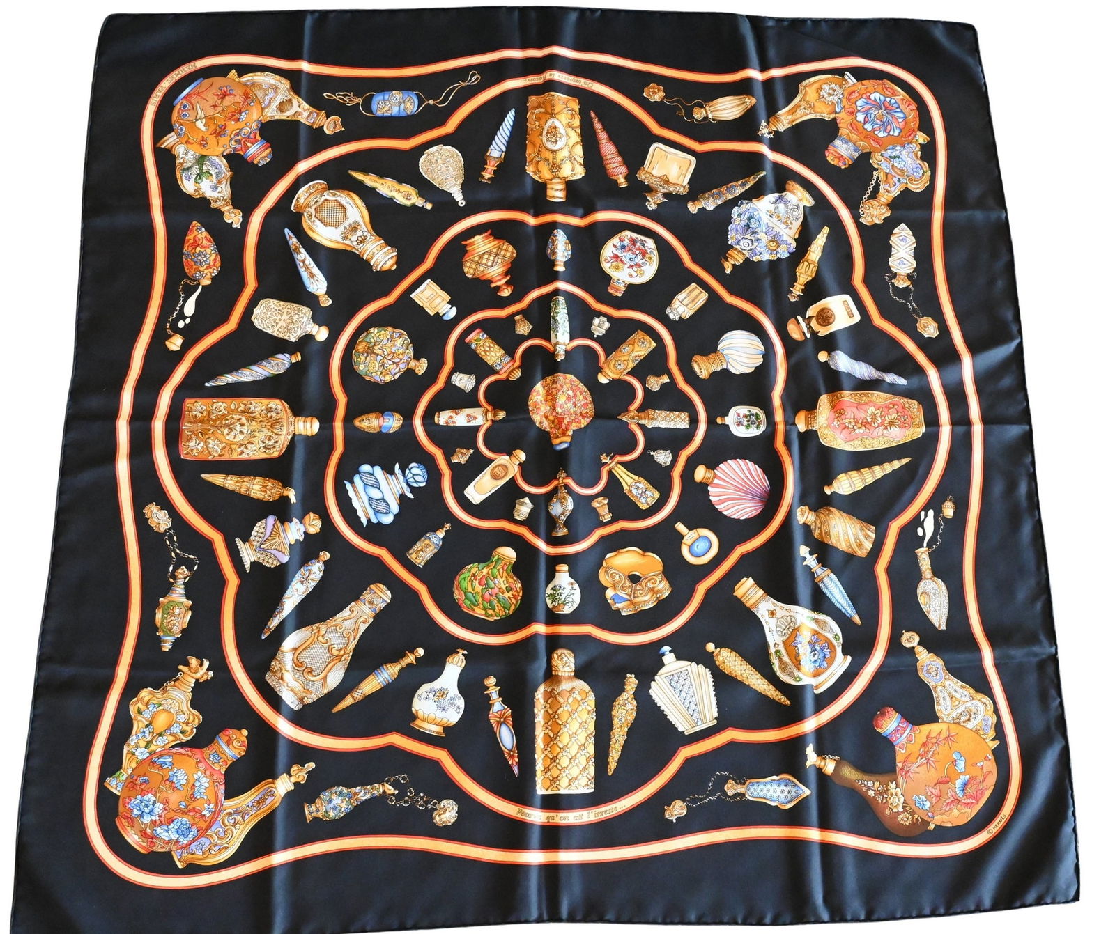 Hermes Paris "Qu'Importe le Flacon..." Silk Scarf (1 of 4)