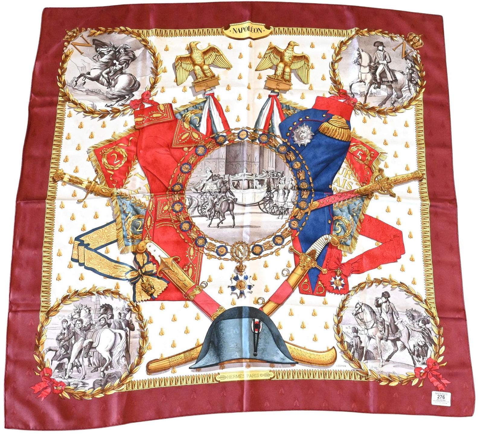 Hermes Paris "Napoleon" Silk Scarf (1 of 4)