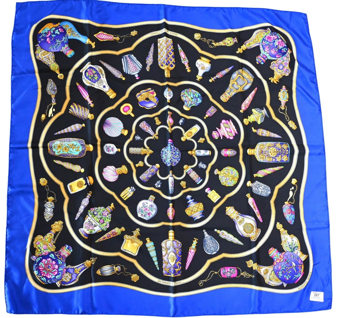 Hermes Paris "Qu importe le Flacon" Silk Scarf (1 of 5)