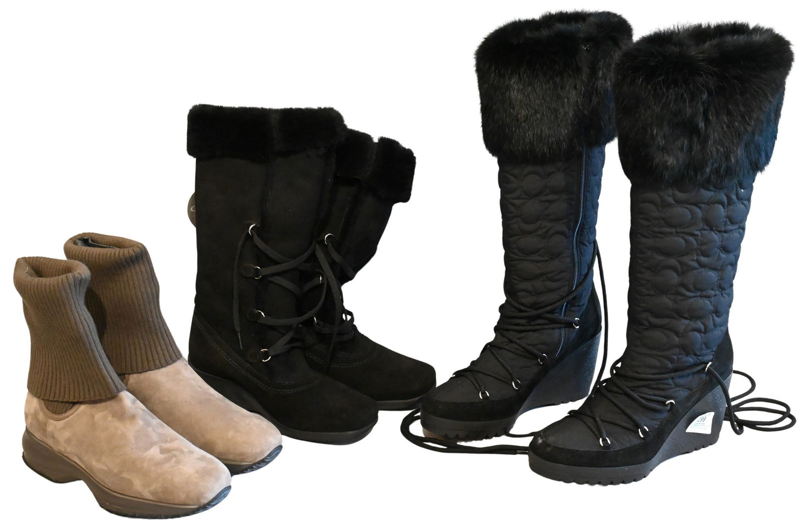Group of Three Pairs of Women's Boots (1 of 6)