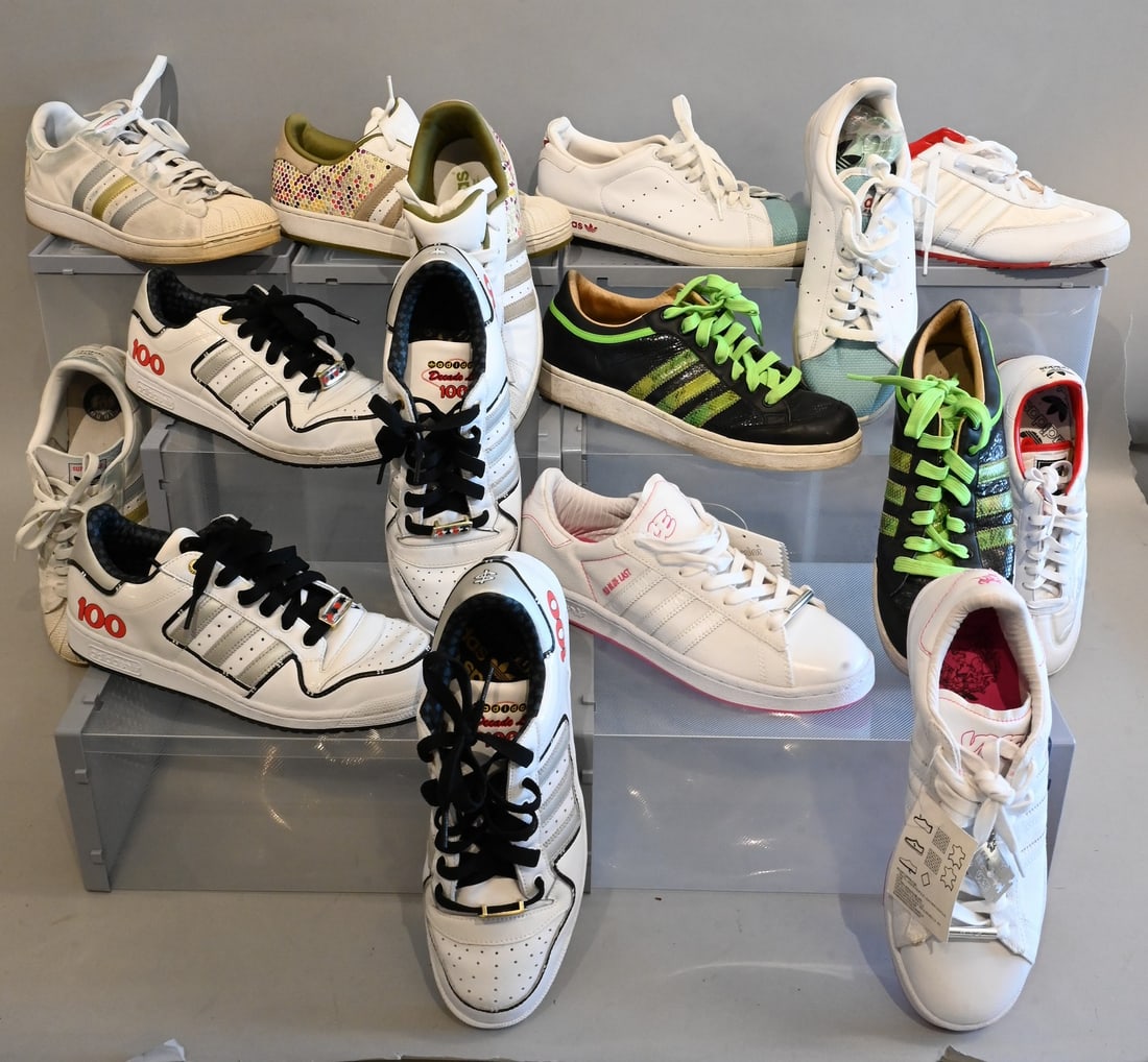 Eight Pairs of Men's Adidas Sneakers (1 of 6)