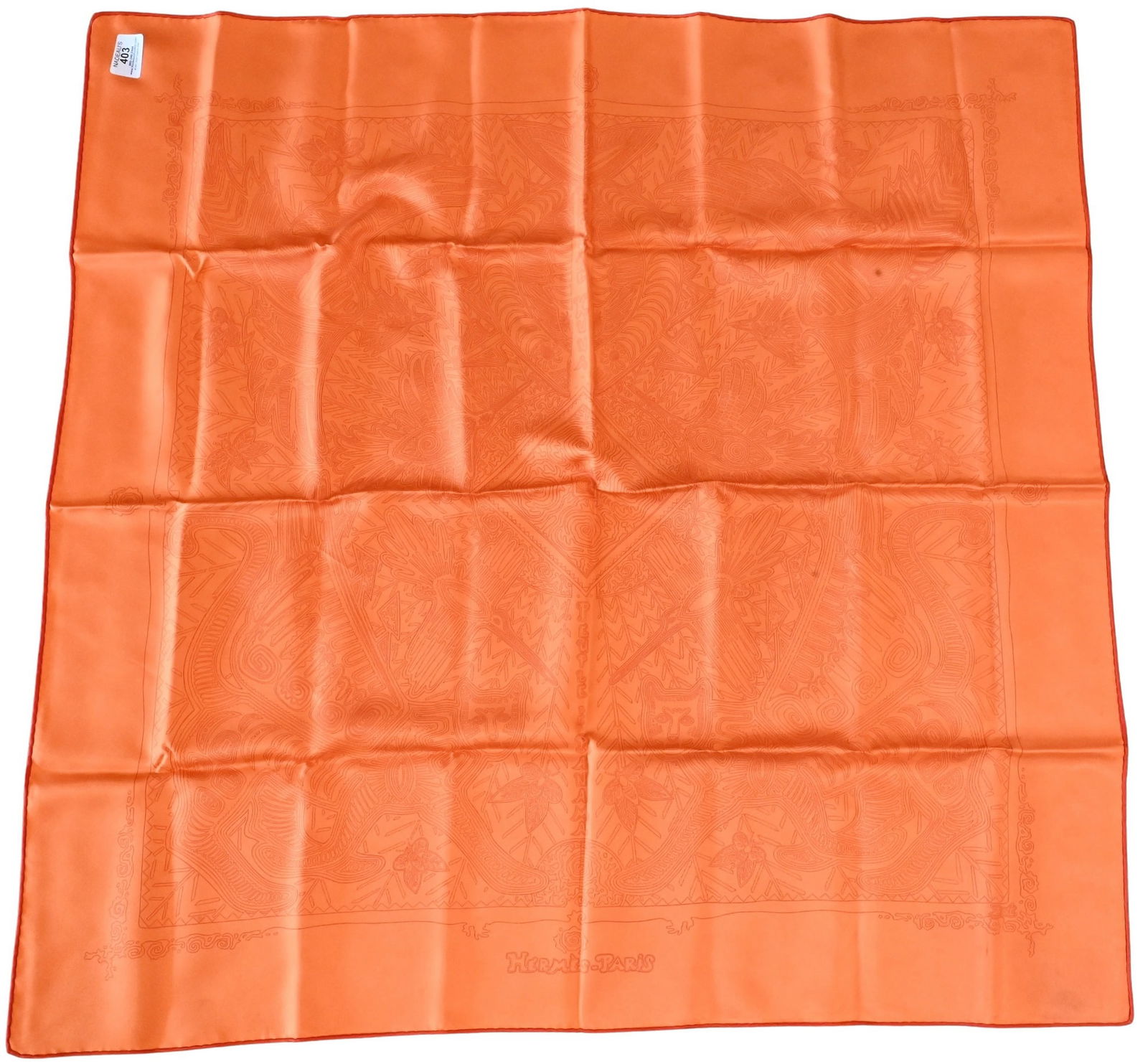 Hermes Paris "Legende Kuna" Silk Scarf (1 of 4)