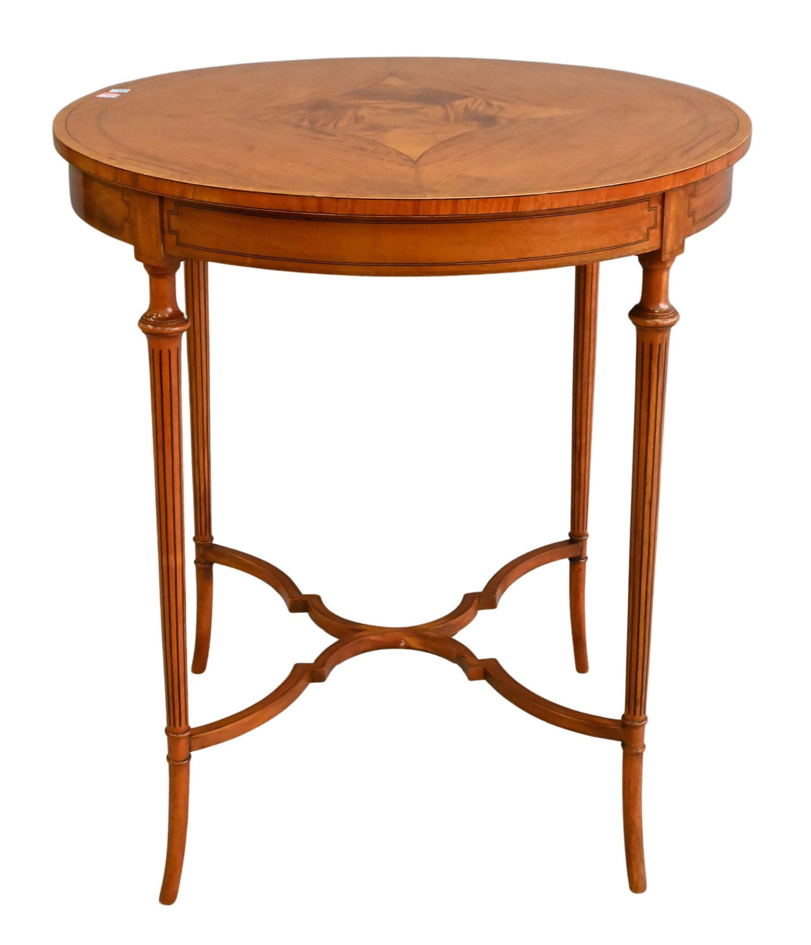 Circular Center Table of Various Woods (1 of 4)