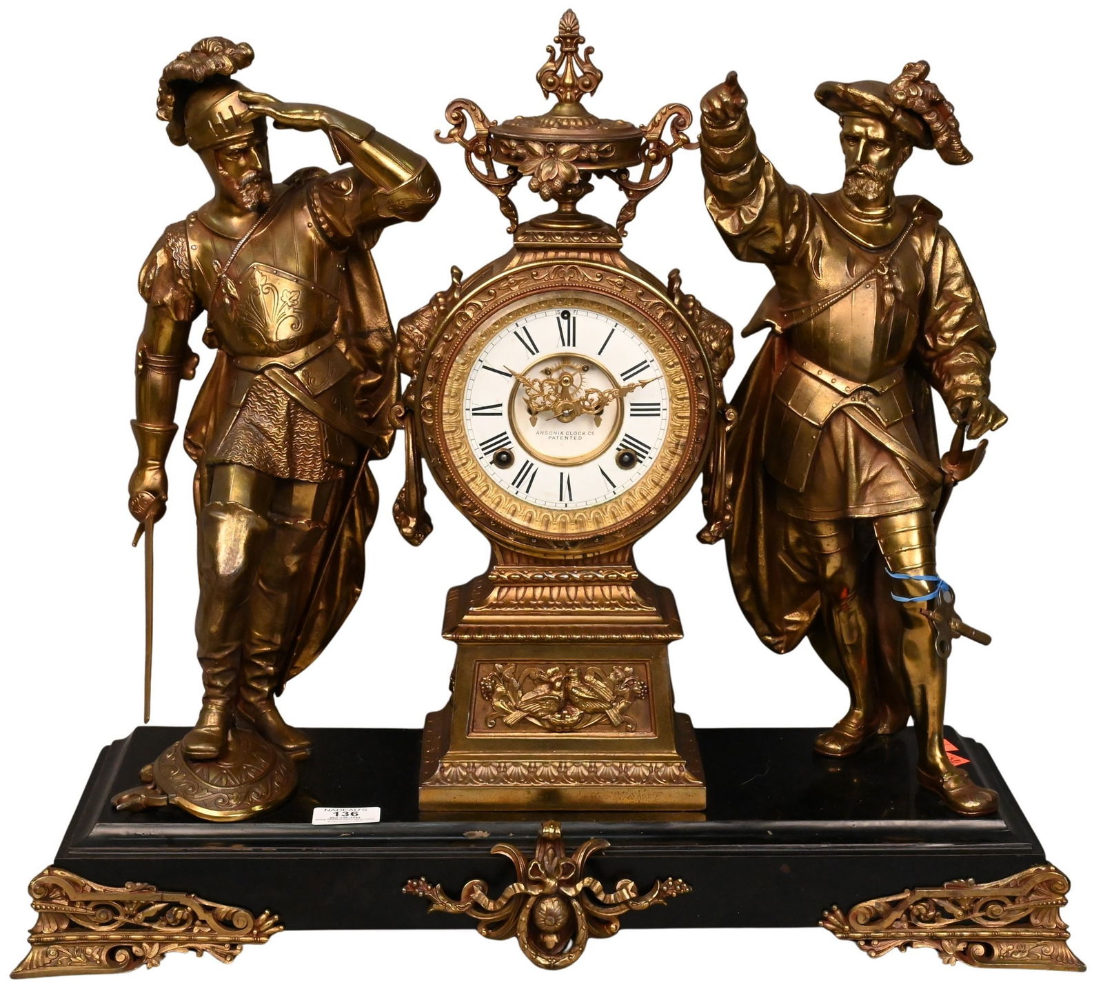 Ansonia  Clock  Company  Victorian  Style  Figure  Wall  Clock (1 of 7)