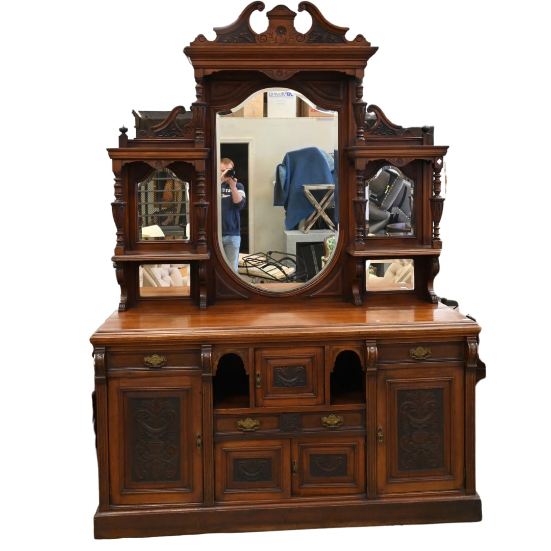 Victorian Sideboard in Two Parts (1 of 6)
