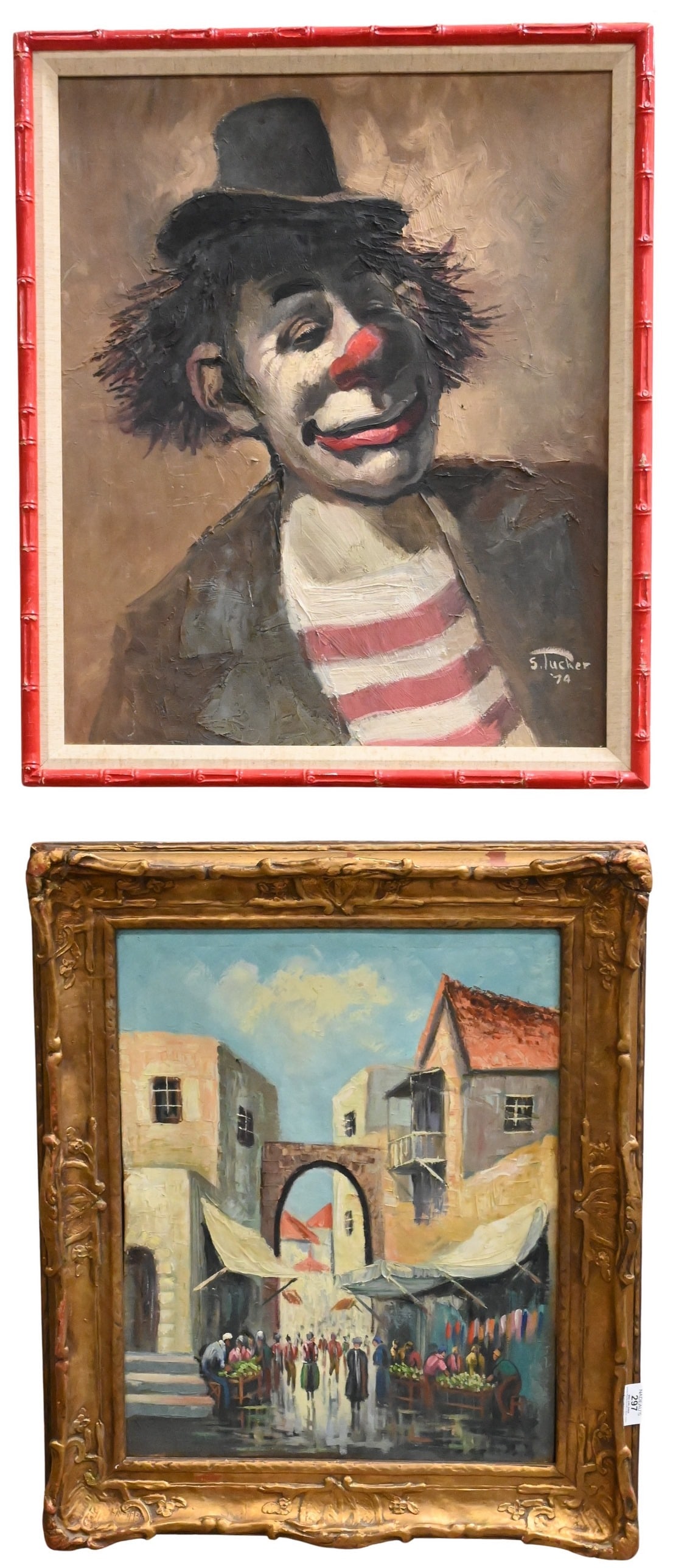 Four Framed Oils on Canvas (1 of 6)