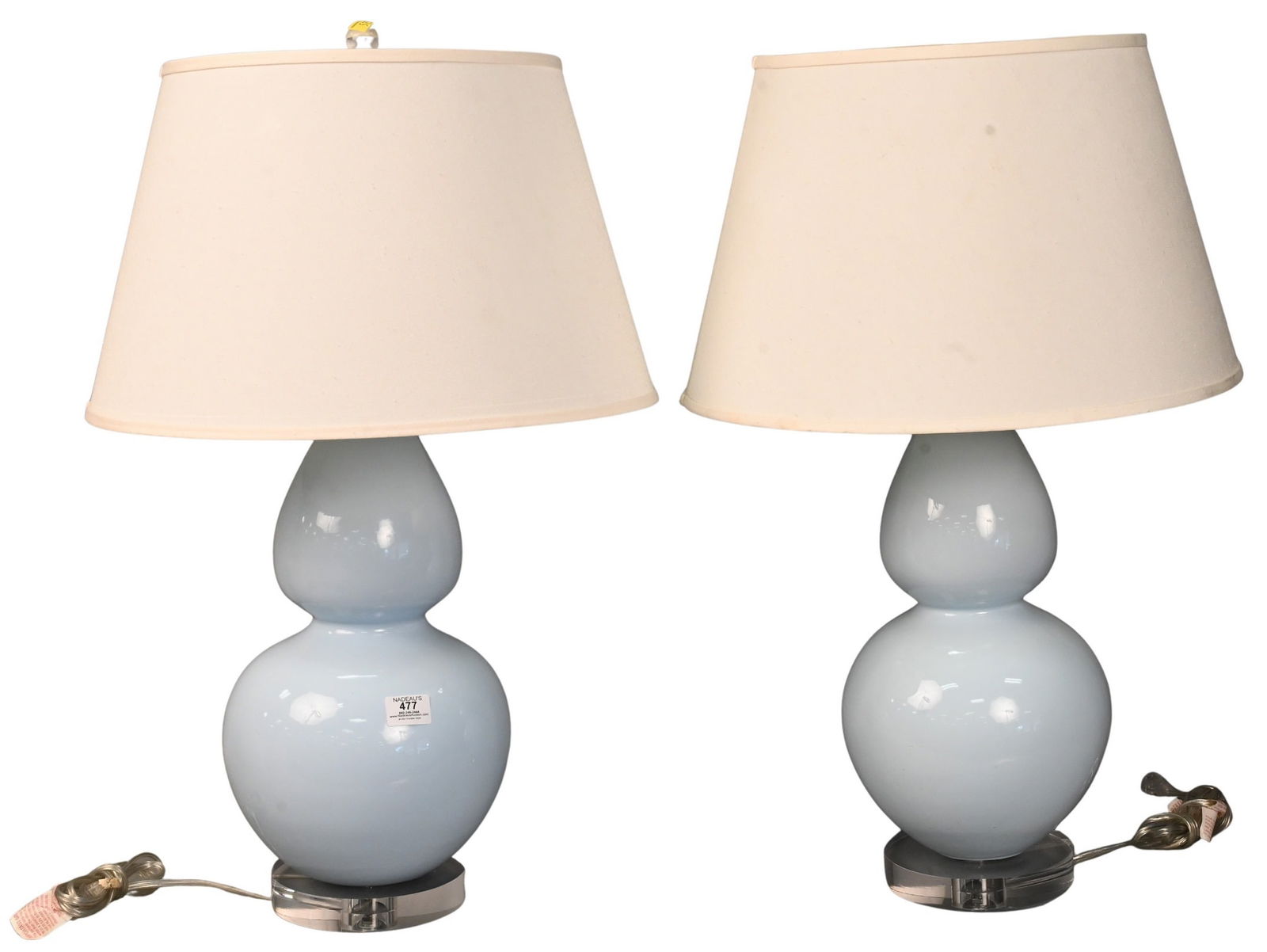 Piece  Robert  Abbey  Double  Gourd  Table  Lamps (1 of 5)
