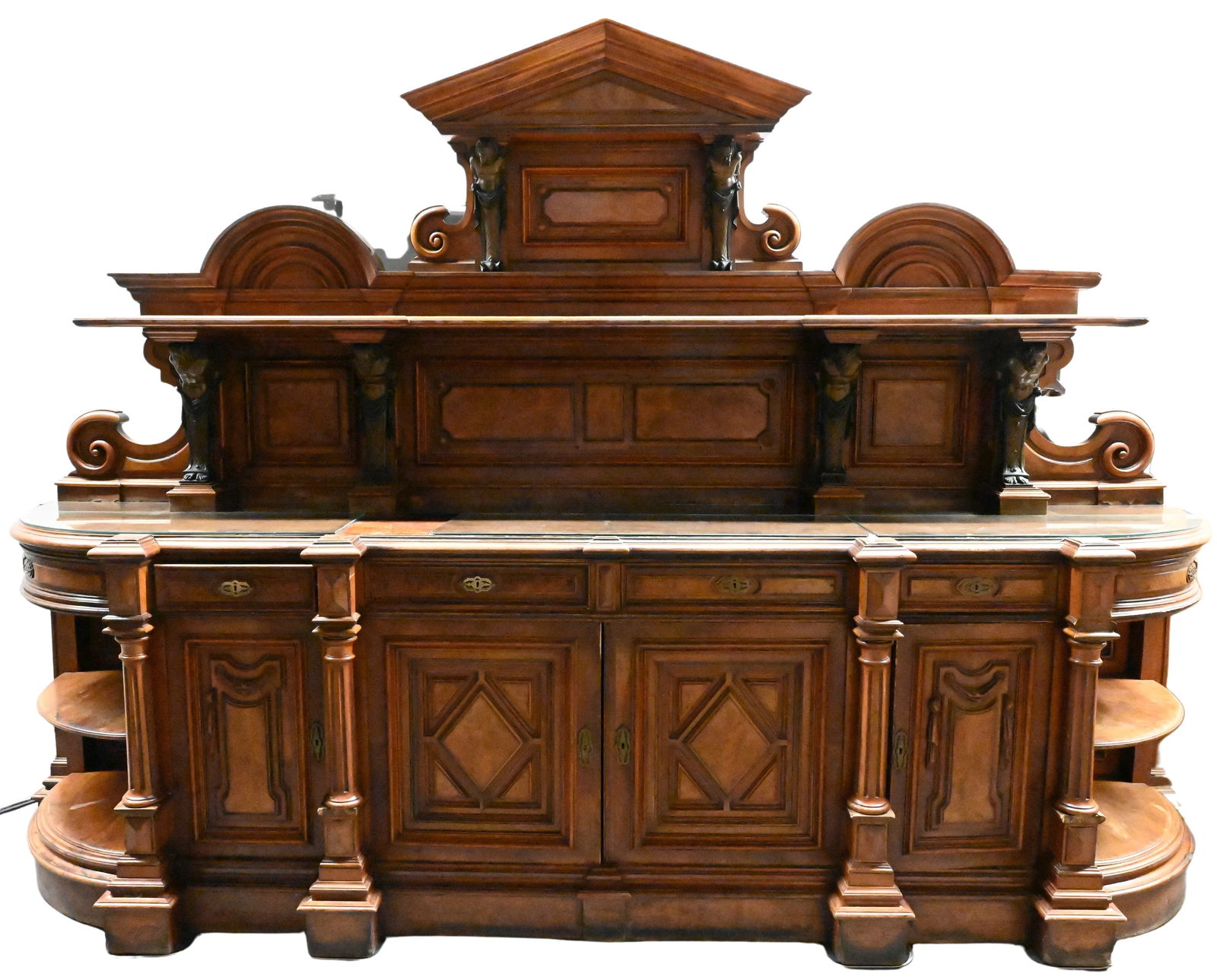 Large Victorian Oak Buffet/Server (1 of 10)