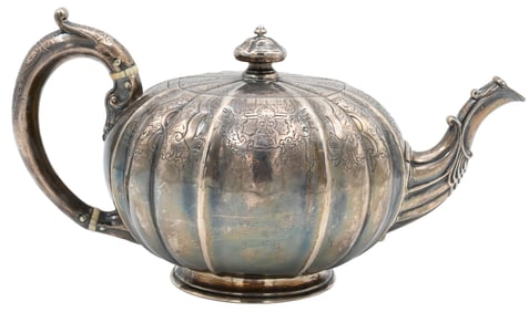 Lambert and Rawlings English Sterling Silver Teapot