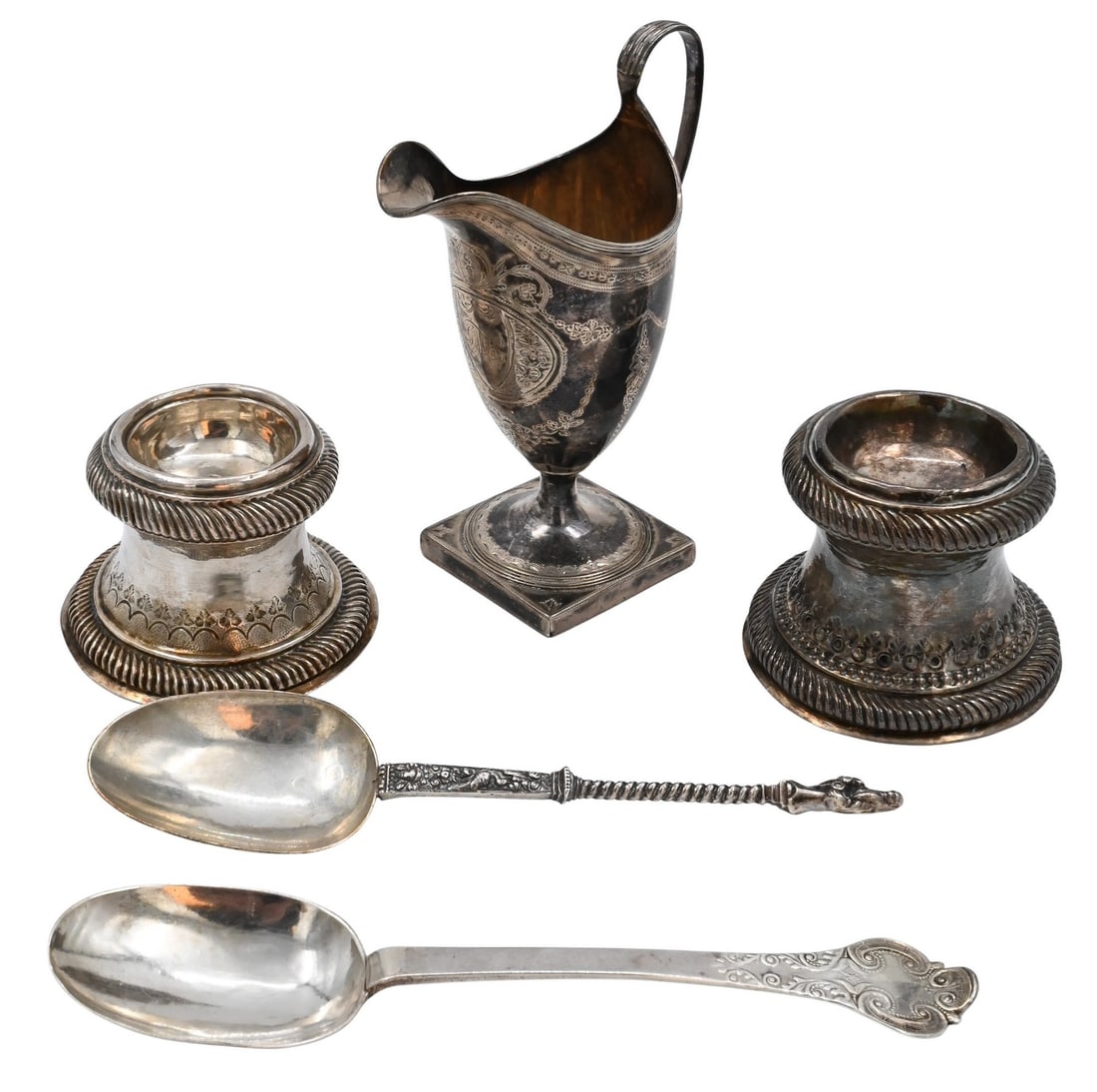 Five Piece Early Silver Lot (1 of 11)