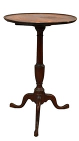 Federal Tip Table having Round Dish Top