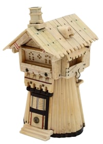 Whale Bone and Ebony Jewelry Cabinet