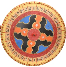 Paint Decorated Game Wheel