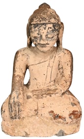 Burmese Carved Stone Buddha (Circa 17th / 18th Century)