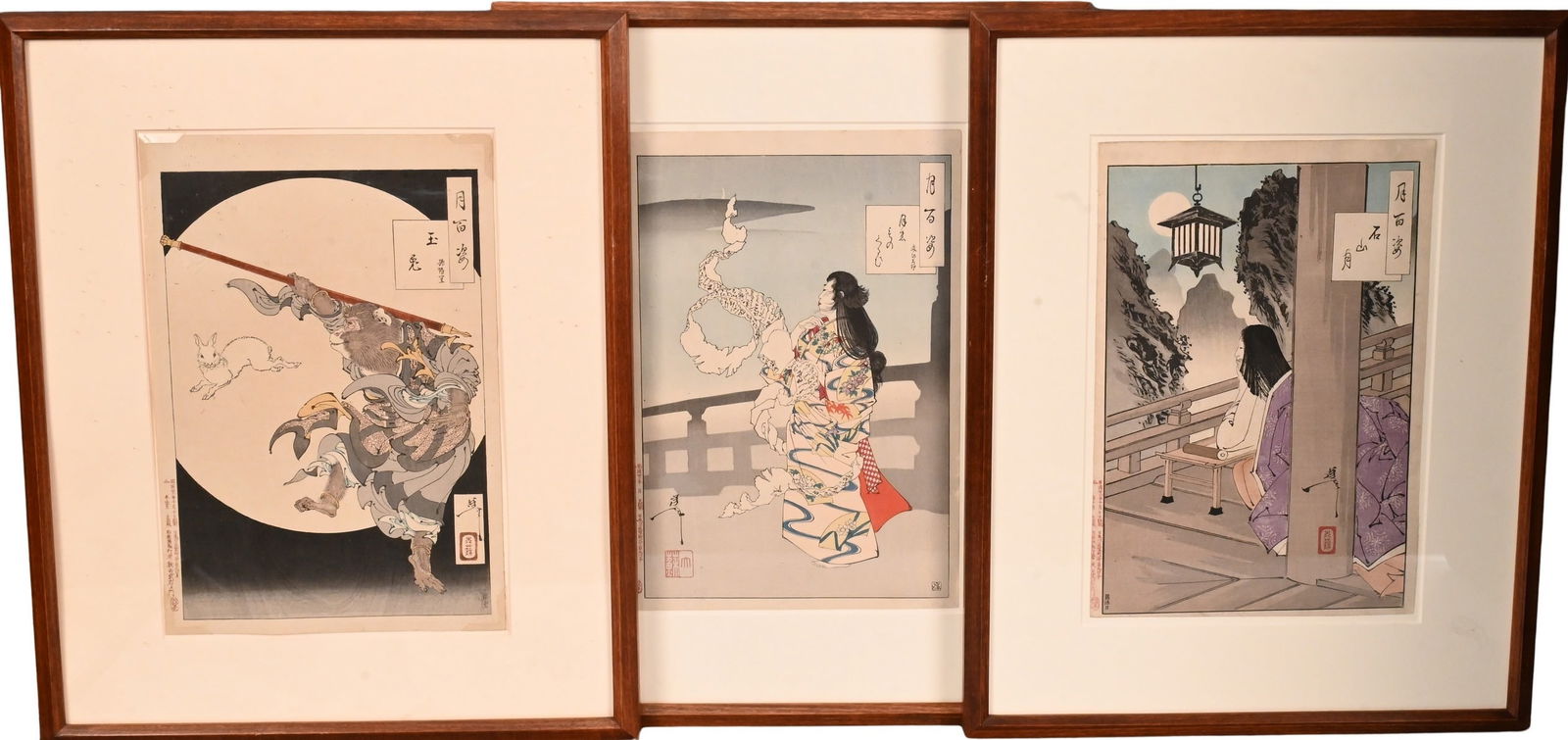 Three Tsukioka Yoshitoshi (Japanese 1839-1892) (1 of 11)