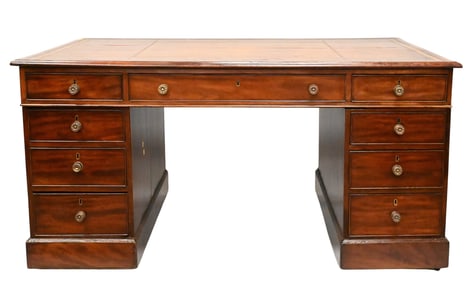 George IV Mahogany Partners Desk
