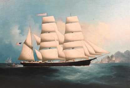 Chinese Export Marine Painting, 19th Century
