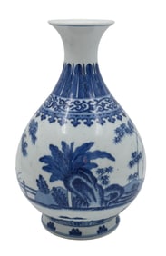 Chinese Blue and White Porcelain Vase