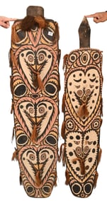 Two Papua New Guinea Biwat Shields