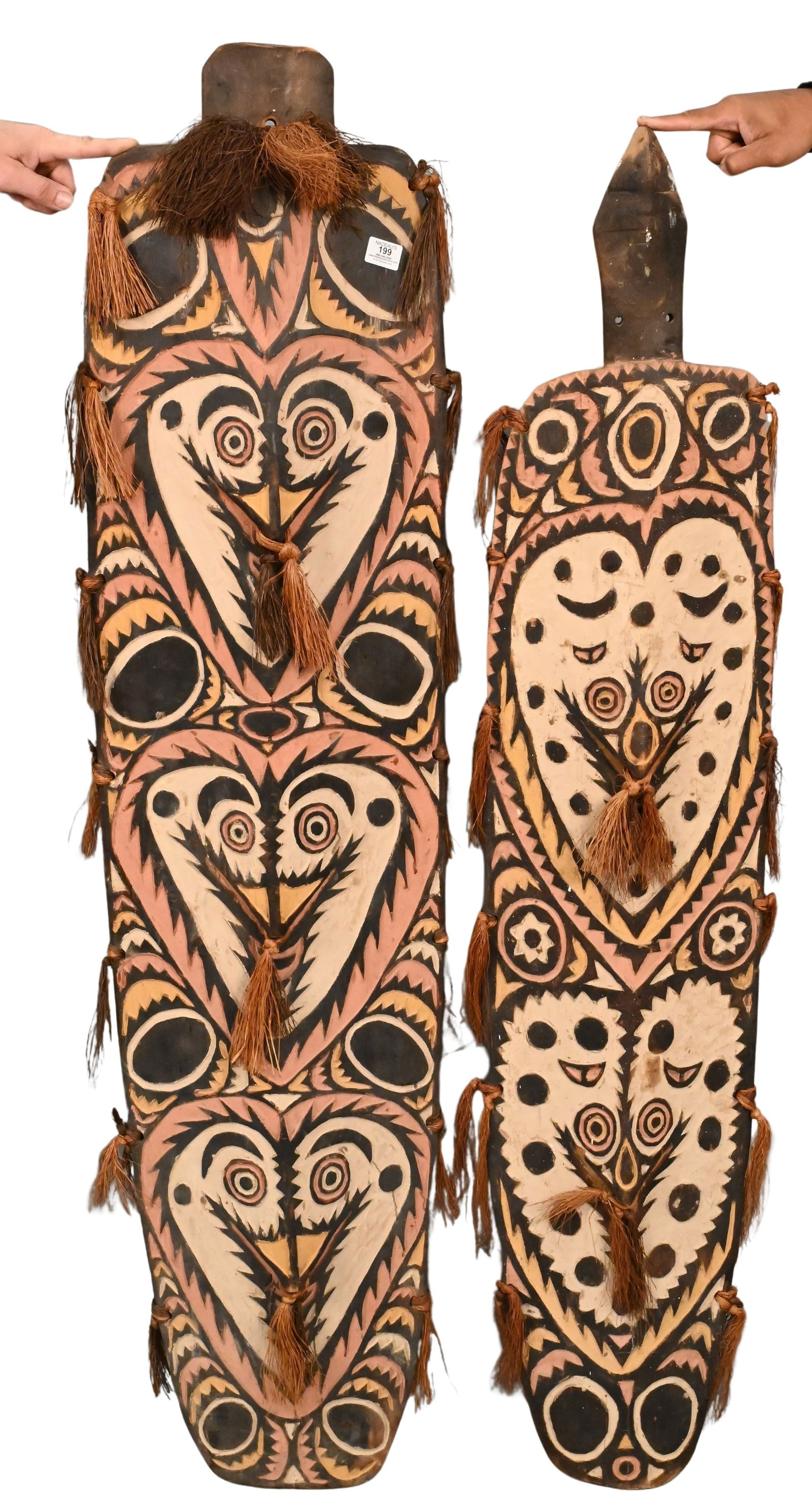 Two Papua New Guinea Biwat Shields (1 of 8)