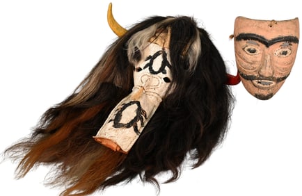 Two Mexican Festival Masks
