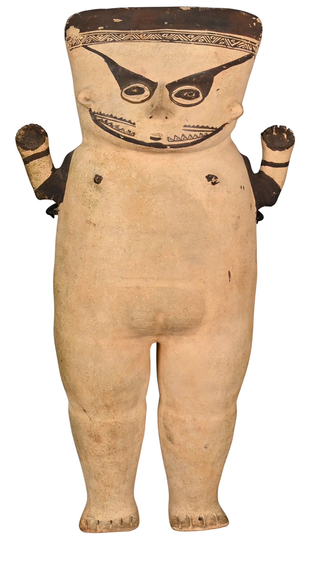 Large Pre-Columbian Chancay "Cuchimilco" Pottery Figure (1 of 8)