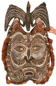 Large Papua New Guinea Sepik River Mask
