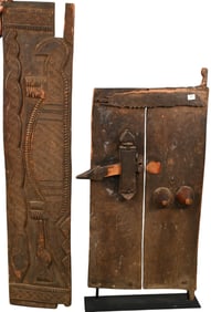 Two African Carved Wood Doors