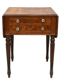 Federal Mahogany Work Table