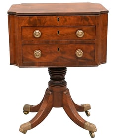 Federal Mahogany Work Table