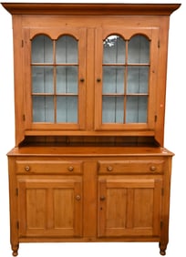 Pine Two Part Cupboard