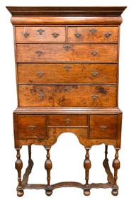 William and Mary Highboy in Two Parts
