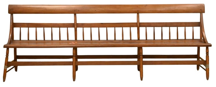 Windsor Bench on Turned Legs
