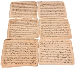 Four Handwritten 18th Century Music Compositions transcribed for Performance