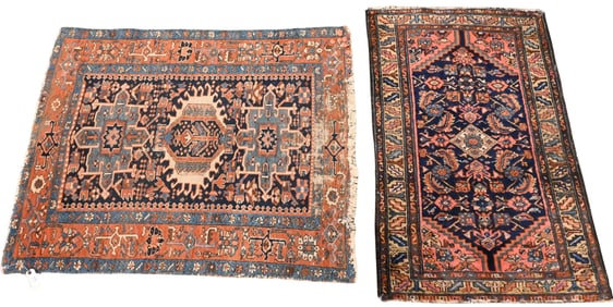 Three Oriental Throw Rugs