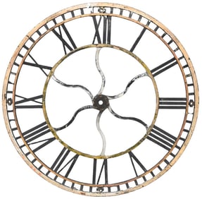 Wrought Iron French Clock Tower Face