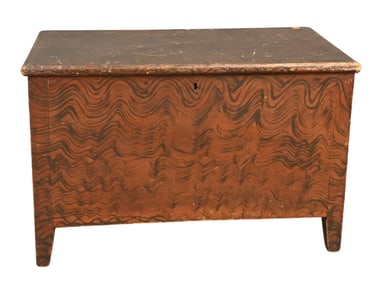 Federal Diminutive Lift Top Blanket Chest