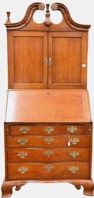 Chippendale Cherry Secretary Desk