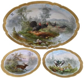 25 Piece Mansard French Porcelain Dinner Service