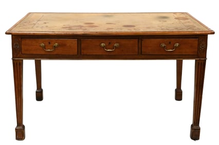 George III Mahogany Partners Writing Table
