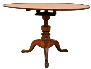 Chippendale Cherry Tip and Turn Tea Table