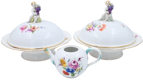 Three Piece Porcelain Lot