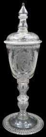 Blown Glass Goblet in Armorial Fashion
