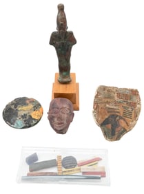 Five Piece Group of Egyptian Antiquities