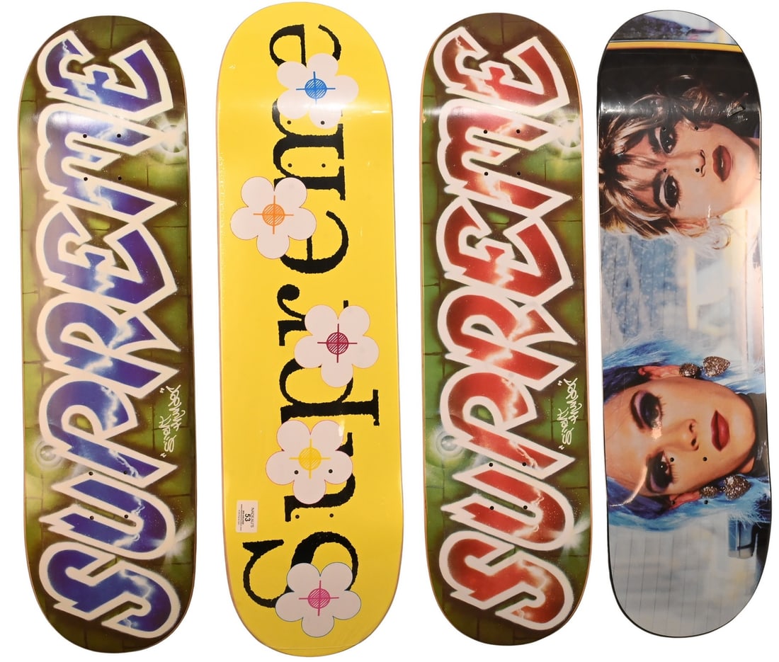Group of Four Supreme Skateboards (1 of 5)