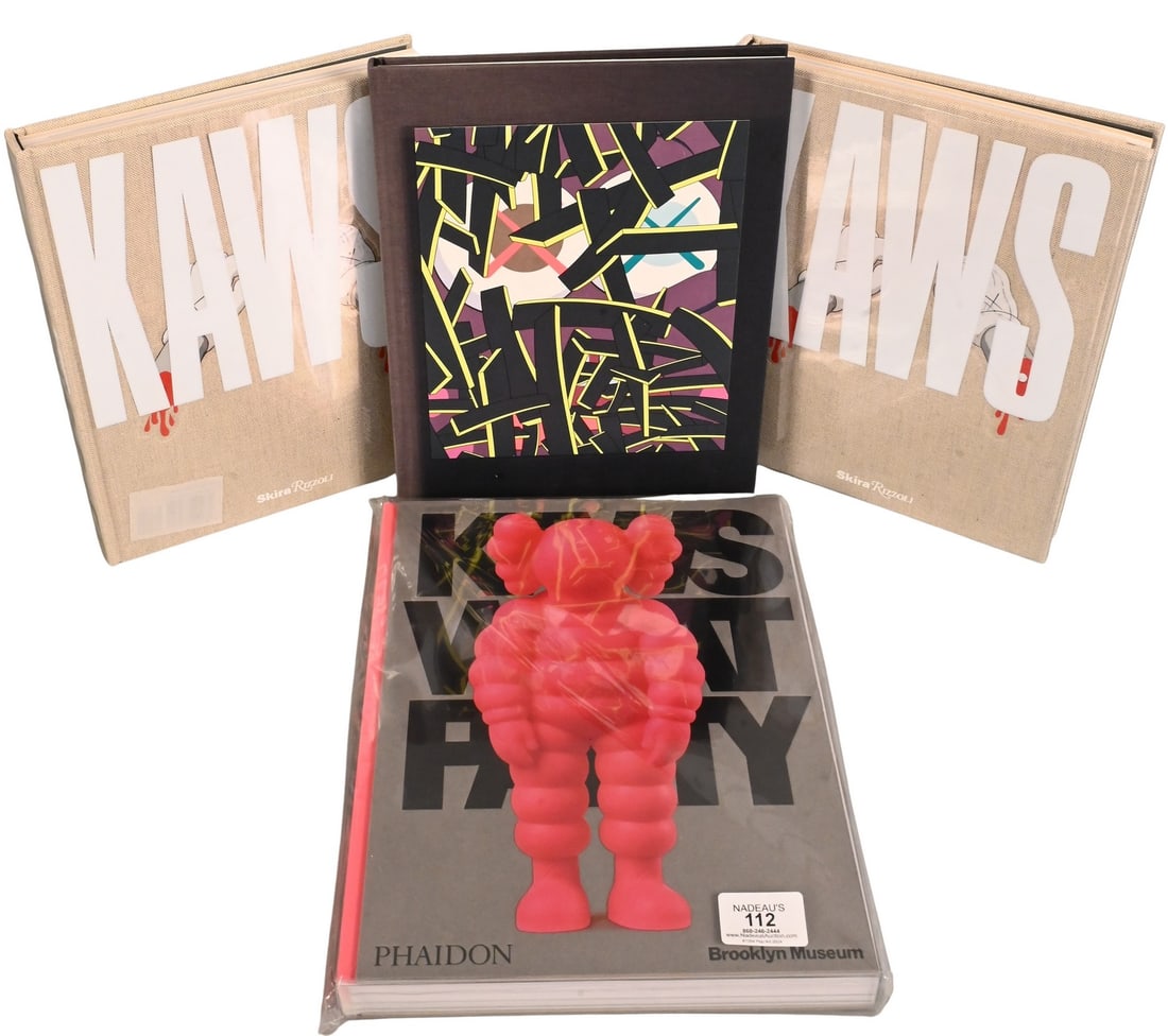 Four Brian Donnelly "KAWS" (American B.1974) Books along with One Signed Edition (1 of 3)